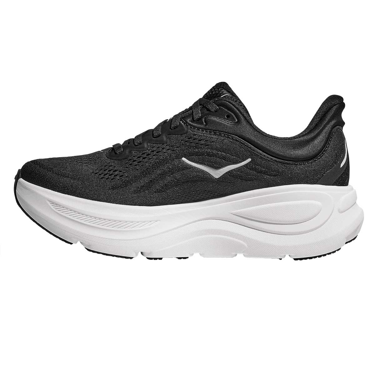 Hoka Bondi 9 Shoe Men's in Black and White